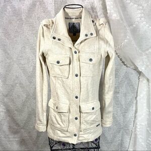 Volcom burn doubt jacket cream size xs